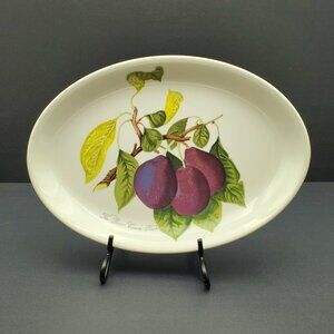 Portmeirion Pomona Reine Claude Plum Oval Steak Platter Serving Plate